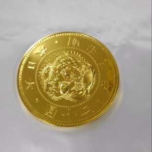 大日本　明治三年　二十圓金貨メダル
